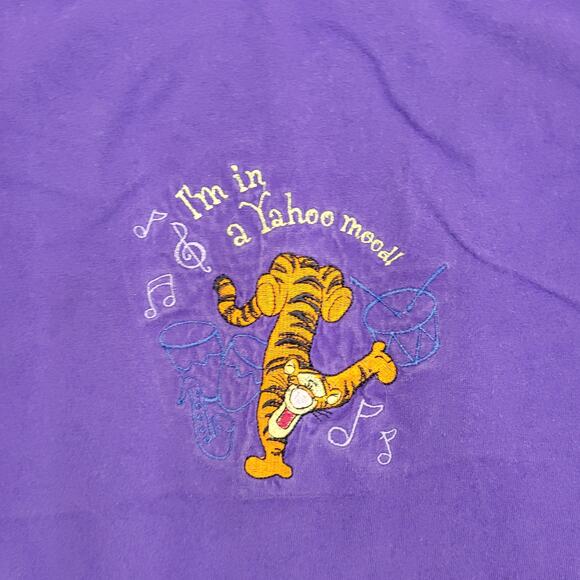 Vintage 90s Tigger Shirt Women L 23x28 Winnie-The-Pooh Baggy - Picture 12 of 15